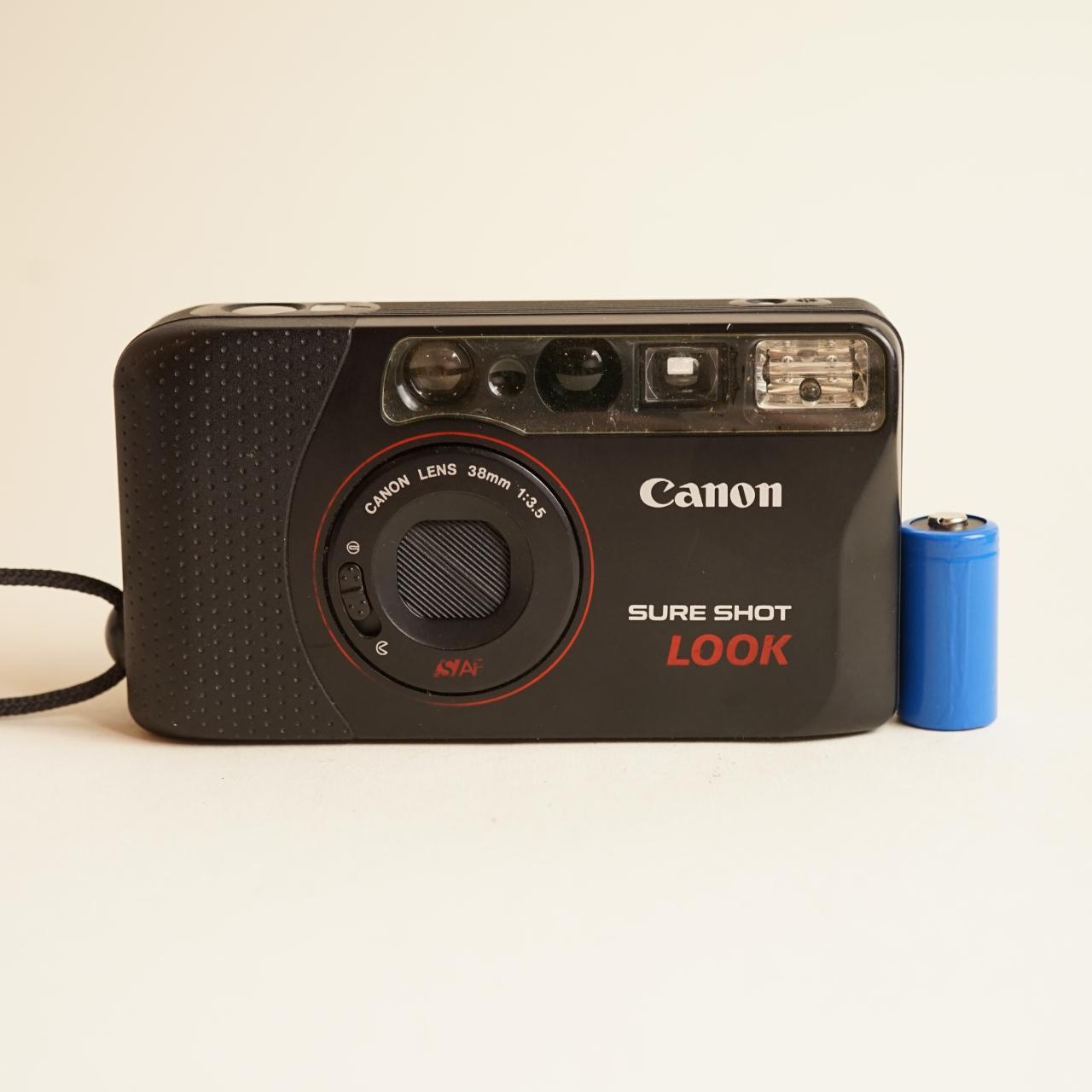 Canon SureShot Look | 35mm Point & Shoot Film Camera | Tested & Working | Black