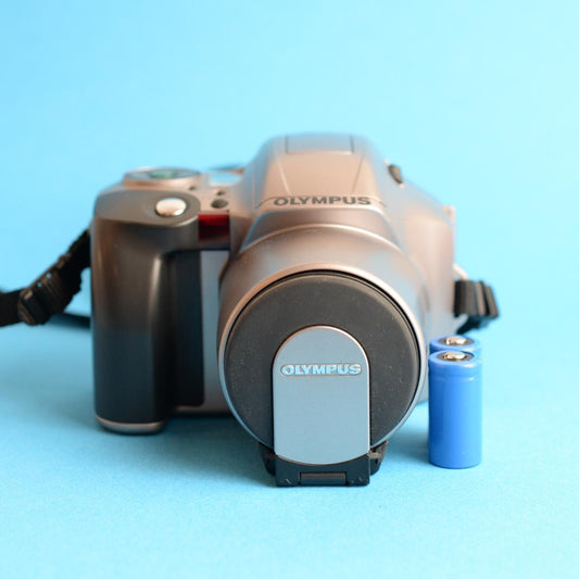 Olympus IS-20 Film Camera | 35mm SLR | Tested & Working | Silver