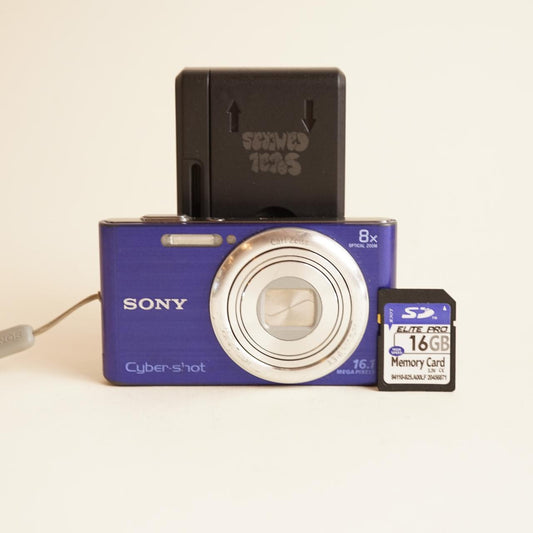 Sony Cyber-shot DSC-W730 Digital Camera | 16.1MP | Tested & Working | Blue