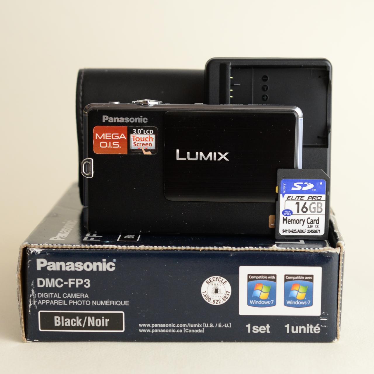 Panasonic Lumix DMC-FP3 | 14MP Digital camera with SD Card | Black