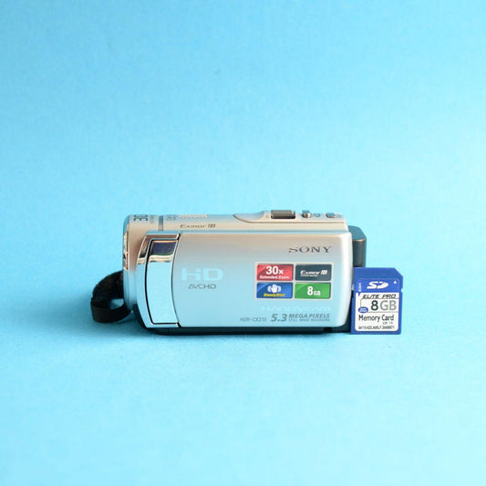 Sony Handycam HDR-CX210 Digital Camcorder | Tested & Working | Silver