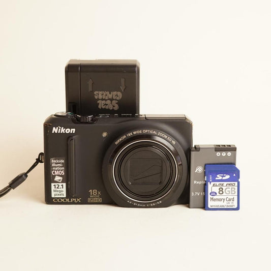 Nikon Coolpix S9100 Digital Camera | 12.1MP | Tested & Working | Black
