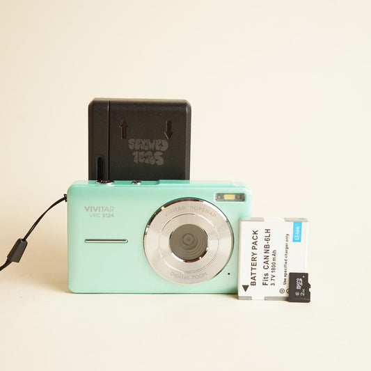 Vivitar VEC S124 Digital Camera | Tested & Working | Blue