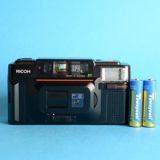 Ricoh FF-3 AF Super Film Camera | 35mm Film Camera | Point and Shoot | Tested & Working | Black