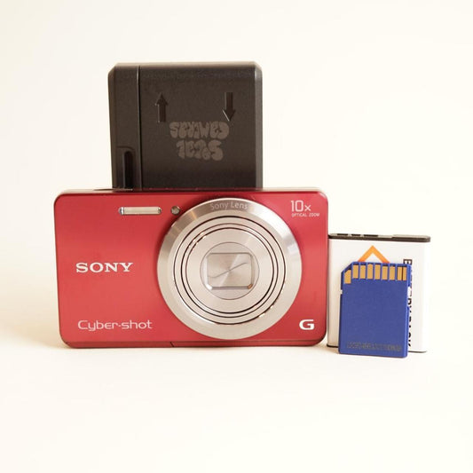 Sony Cyber-shot DSC-W690 Digital Camera | 16.1MP | Tested & Working | Red