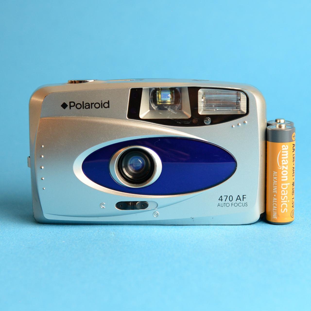 Polaroid 470 AF | 35mm film camera | Tested & Working | Silver