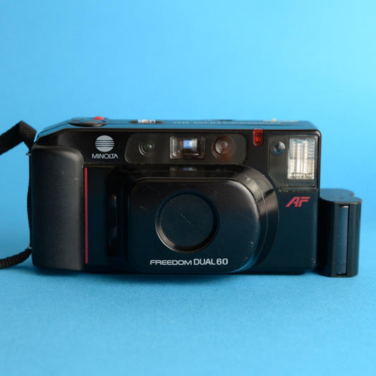 Minolta Freedom Dual 60 | 35mm Film Camera | Point and Shoot | Black