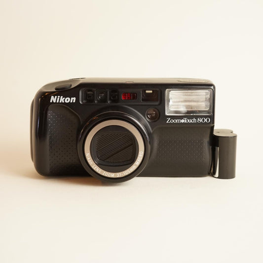 Nikon Zoom Touch 800 | 35mm Film Camera | See Description | Black