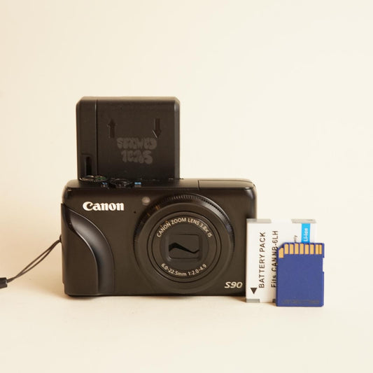 Canon PowerShot S90 Digital Camera | 10MP | Tested & Working | Black