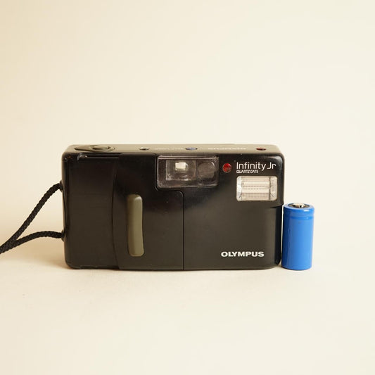 Olympus Infinity Jr. 35mm Film Camera | Tested & Working | Black
