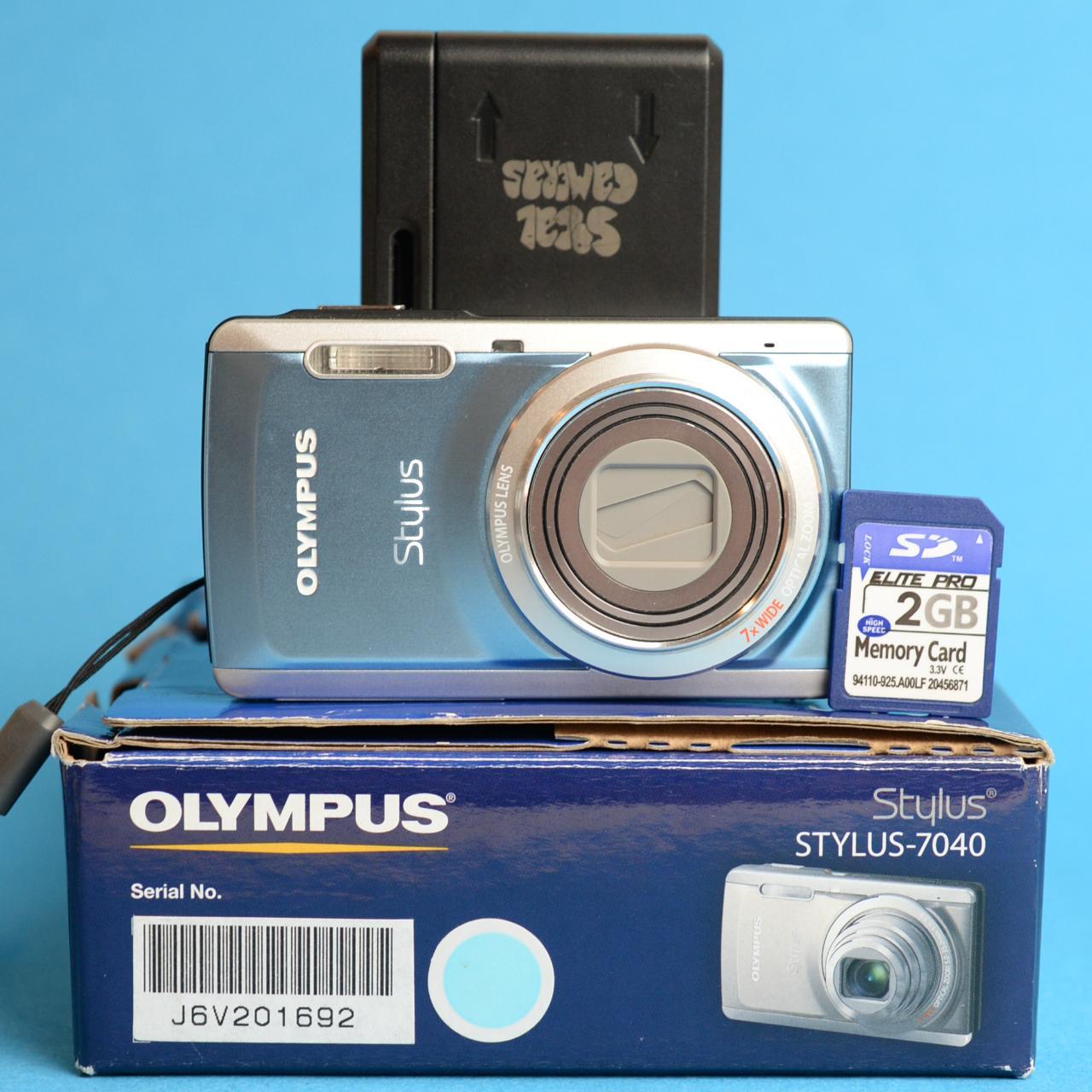 Olympus Stylus 7040 Digital camera | 14MP | Tested & Working | Blue