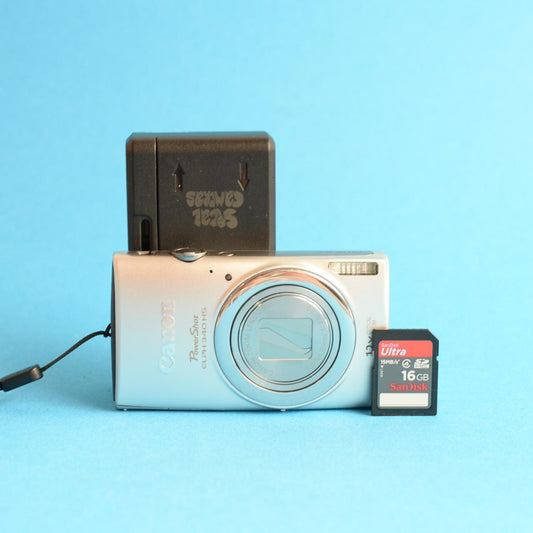 Canon PowerShot ELPH 340 HS Digital Camera | 16MP | Tested & Working | Silver
