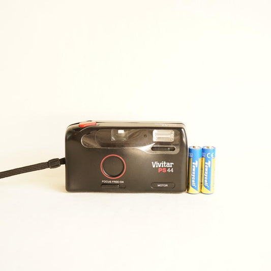 Vivitar PS44 Film Camera | 35mm Point & Shoot | Tested & Working | Black