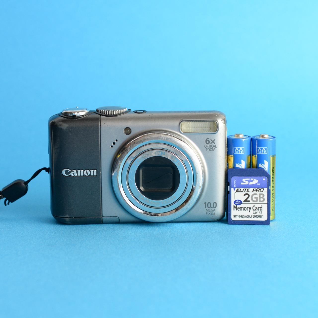 Canon PowerShot A2000 IS | 10MP Digital Camera | Tested & Working | Silver