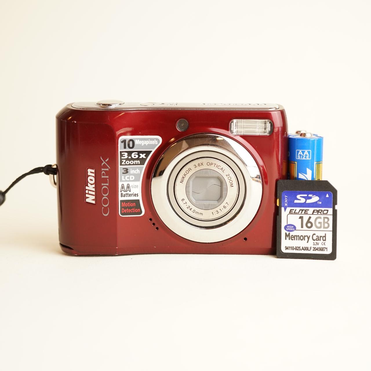 Nikon Coolpix L20 Digital Camera | 10MP | Tested & Working | Red