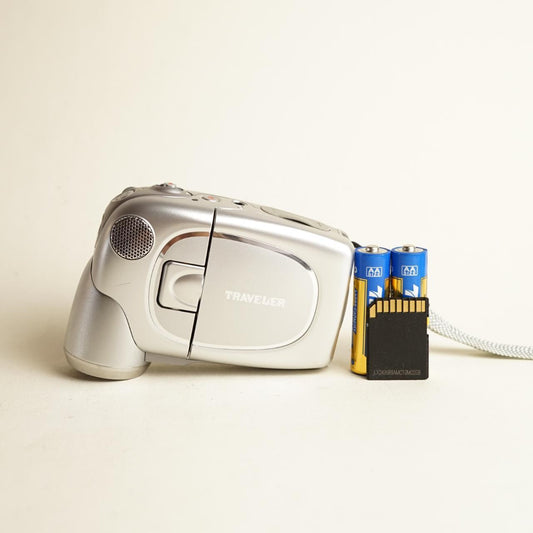 Traveler Digital Still + Video Camera | 8.1MP | Tested & Working | Silver