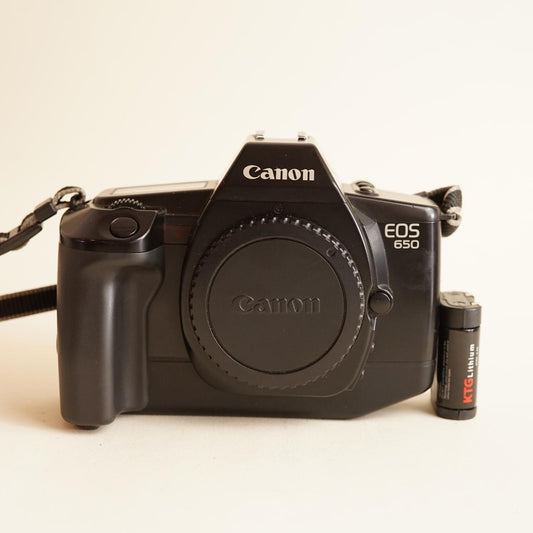 Canon EOS 650 Film Camera | 35mm SLR Body | Tested & Working | Black