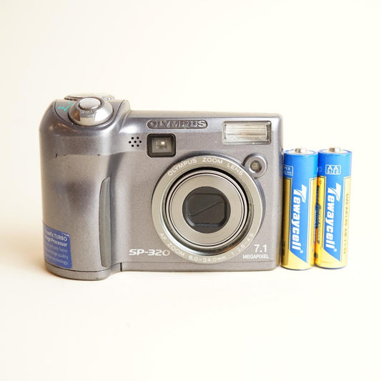 Olympus SP-320 Digital Camera  | 7.1MP | Tested & Working | Grey