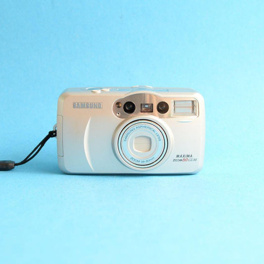 Samsung Maxima Zoom 80 GLM Film Camera | 35mm Point & Shoot | Tested & Working | Silver