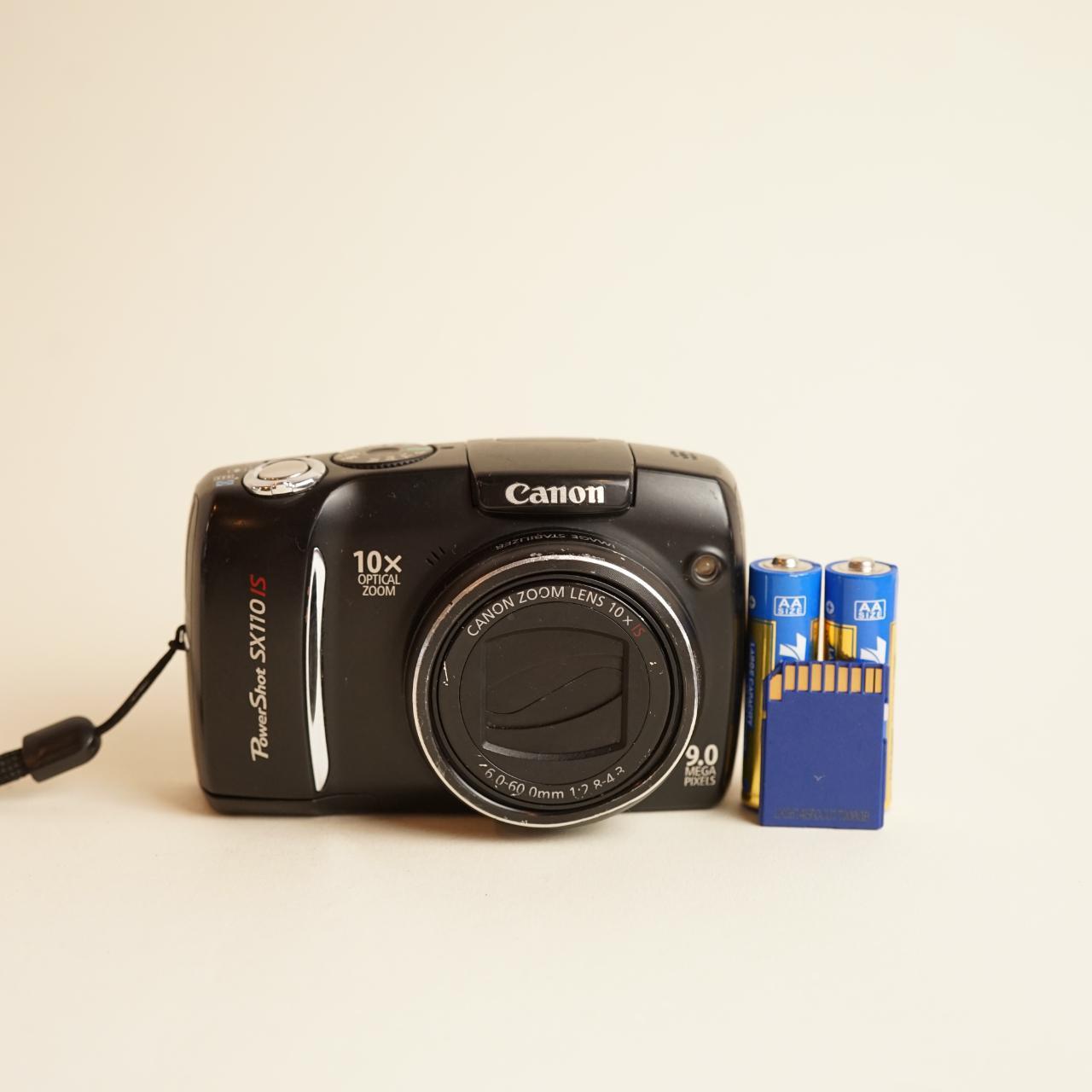 Canon PowerShot SX110 IS Digital Camera | 9MP | Tested & Working | Black
