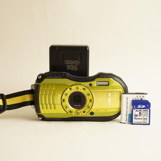 Ricoh WG-4 Digital Camera | 16MP | Tested & Working | Green