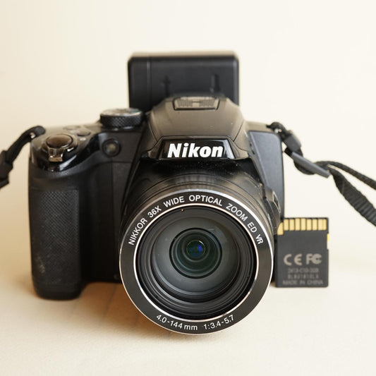 Nikon Coolpix P500 Digital Camera | 12.1MP | Tested & Working | Black