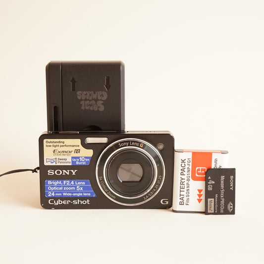 Sony Cyber-shot DSC-WX1 Digital Camera | 10.2MP | Tested & Working | Black