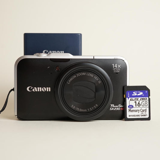 Canon PowerShot SX230 HS Digital Camera | 12MP | Tested & Working | Black