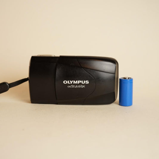 Olympus MJU II (Infinity Stylus Epic) 35mm Film Camera | Point & Shoot | Tested & Working | Black