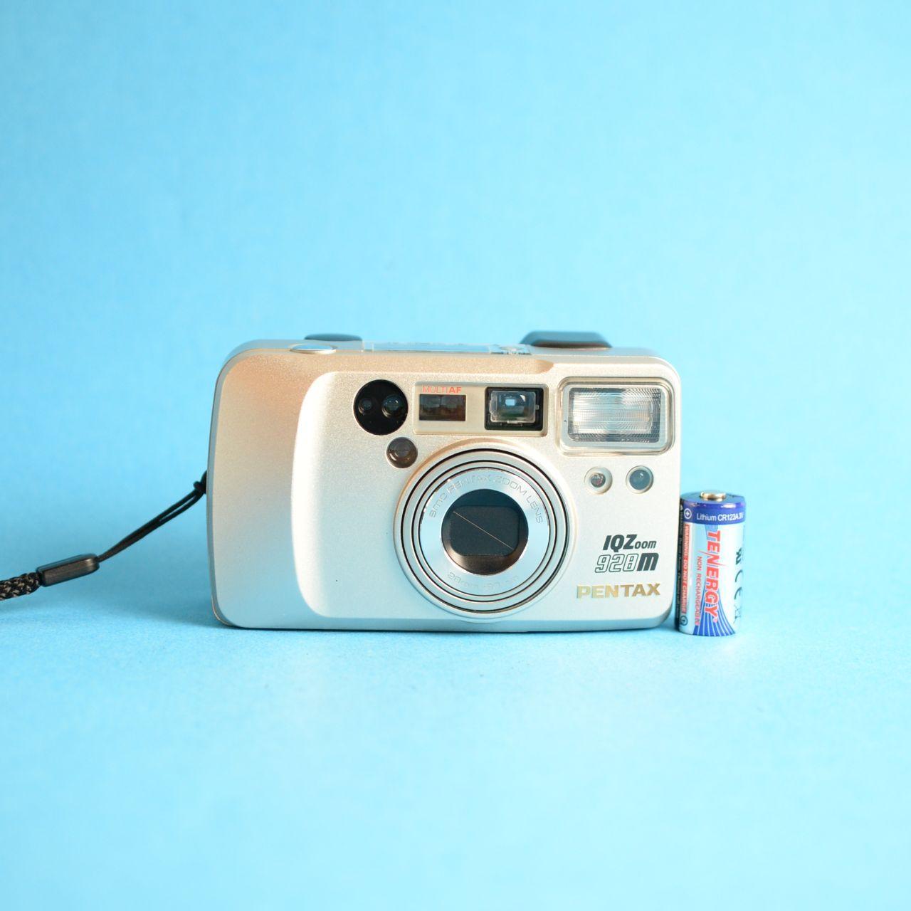 Pentax IQZoom 928M Film Camera | 35mm Point & Shoot | Tested & Working | Silver