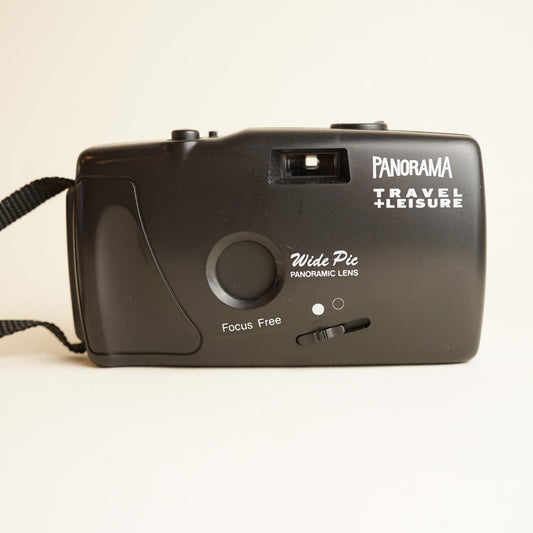 Wide Pic Travel+Leisure 35mm Film Camera | Point and Shoot | Tested & Working | Black