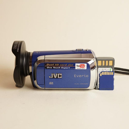 JVC Everio GZ-MS120AU Camcorder | SD Video | Tested & Working | Blue