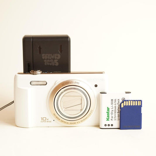 Olympus VR-340 Digital Camera | 16MP | Tested & Working | White