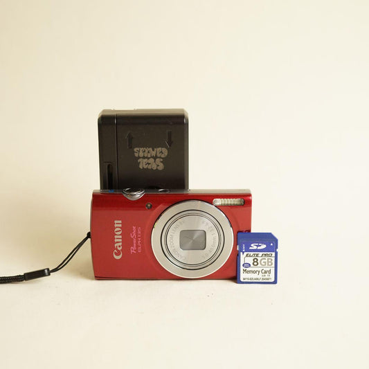 Canon PowerShot ELPH 135 Digital Camera | 16MP | Tested & Working | Red