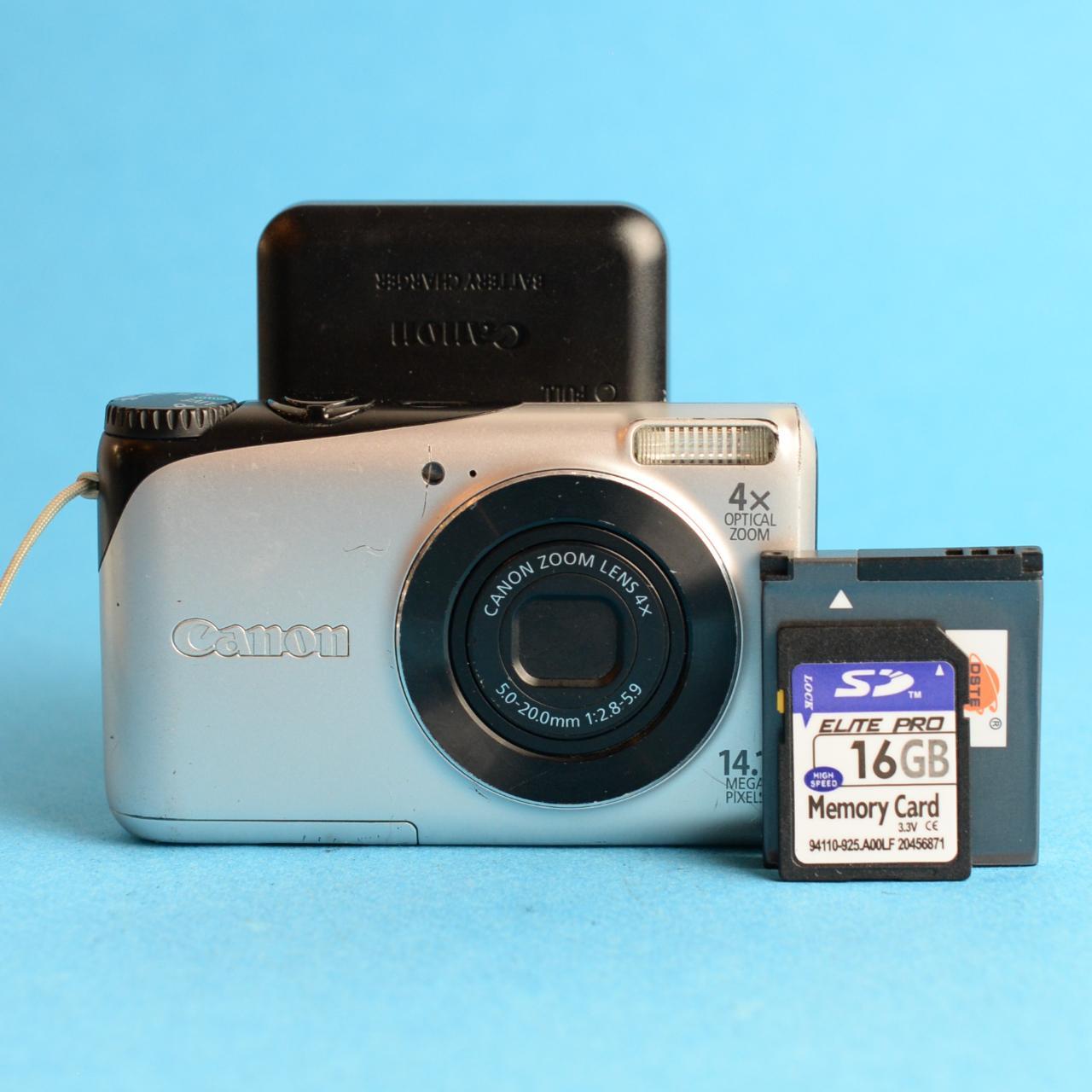 Canon PowerShot A2200 Digital Camera | 14.1MP | Tested & Working | Silver