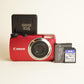 Canon PowerShot A3300 IS Digital Camera | 16MP | Test & Working | Red