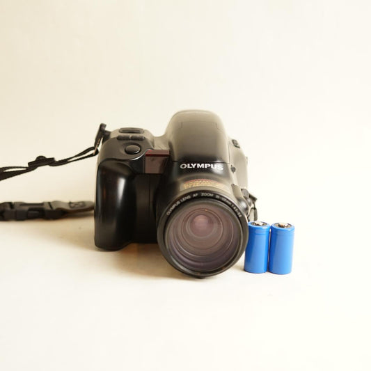 Olympus IS-2 DLX Film Camera | 35mm Point & Shoot | Tested & Working | Black