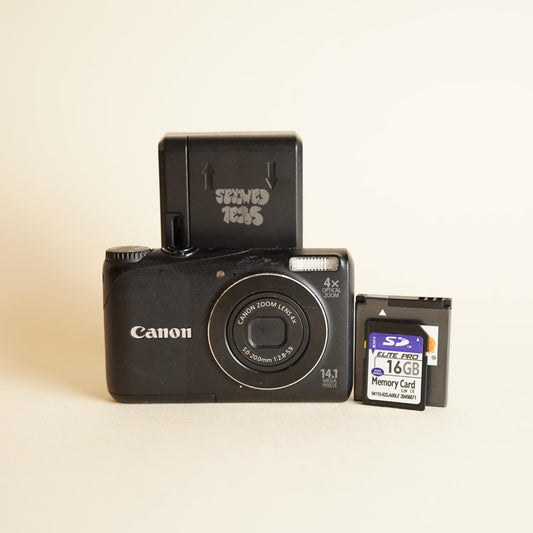 Canon PowerShot A2200 Digital Camera | 14.1MP | Tested & Working | Black