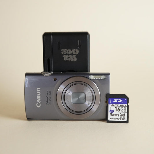 Canon PowerShot ELPH 160 | 20MP Digital Camera | Tested & Working | Silver