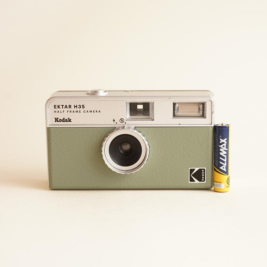 Kodak Ektar H35 Film Camera | 35mm Point & Shoot | Half-Frame | Green & Silver