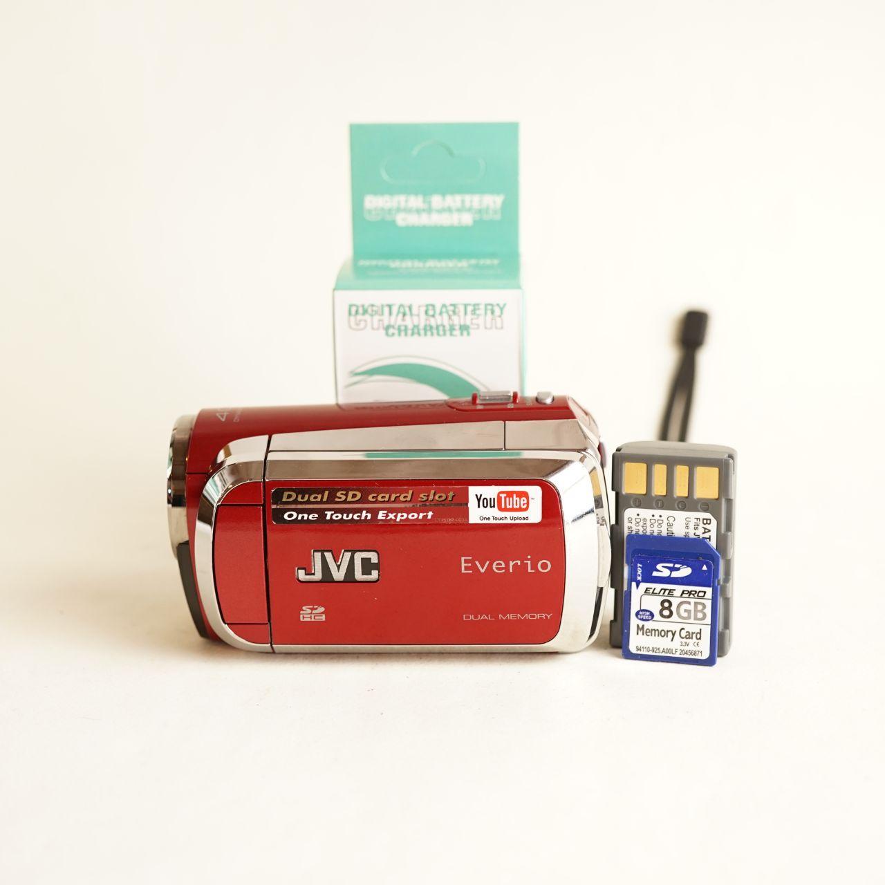JVC Everio GZ-MS120RU Digital Camcorder | Tested & Working | Red