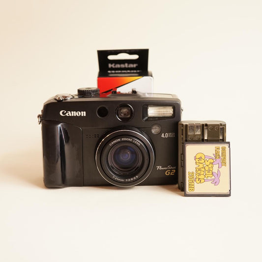Canon PowerShot G2 Digital Camera | 4MP | Tested & Working | Black