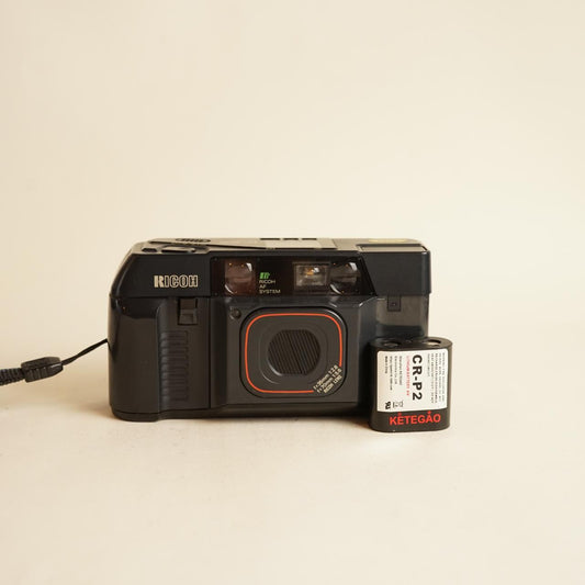 Ricoh TF-500 Film Camera | 35mm Point & Shoot | Black | Tested & Working