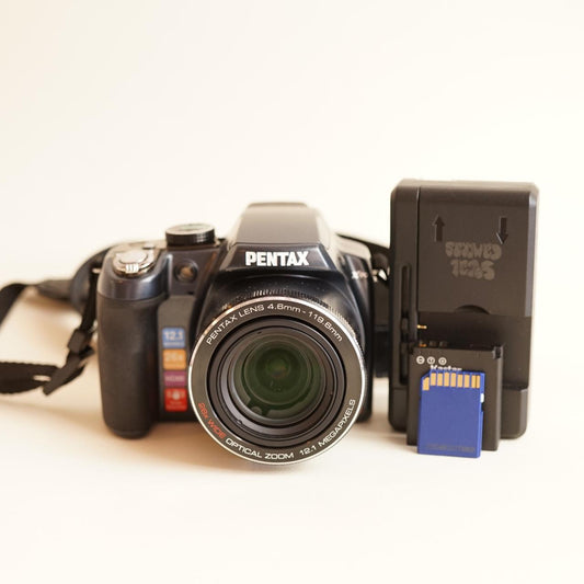 Pentax X90 Digital Camera | 12MP | Tested & Working | Grey