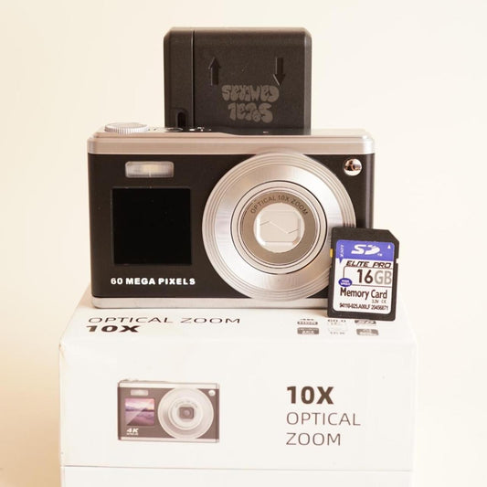 4K Digital Camera with Selfie Screen | Tested & Working | Black