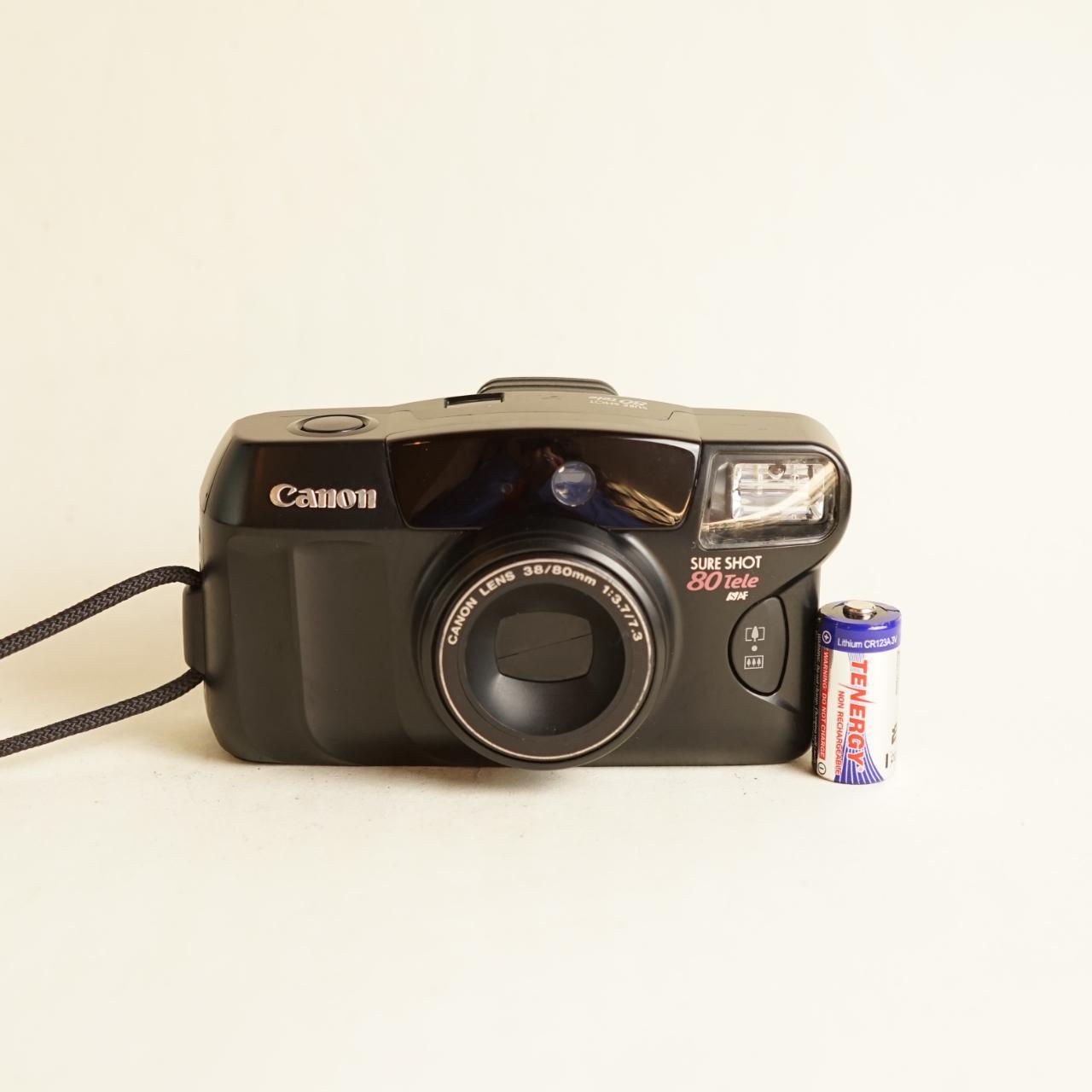 Canon SureShot 80 Tele Film Camera | 35mm Point & Shoot | Read Description | Black