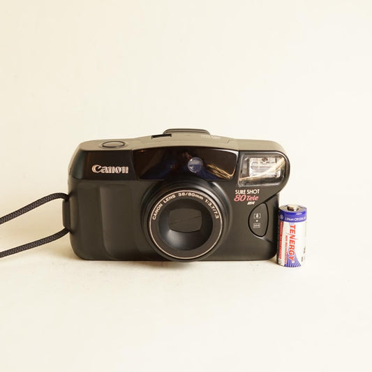 Canon SureShot 80 Tele Film Camera | 35mm Point & Shoot | Read Description | Black