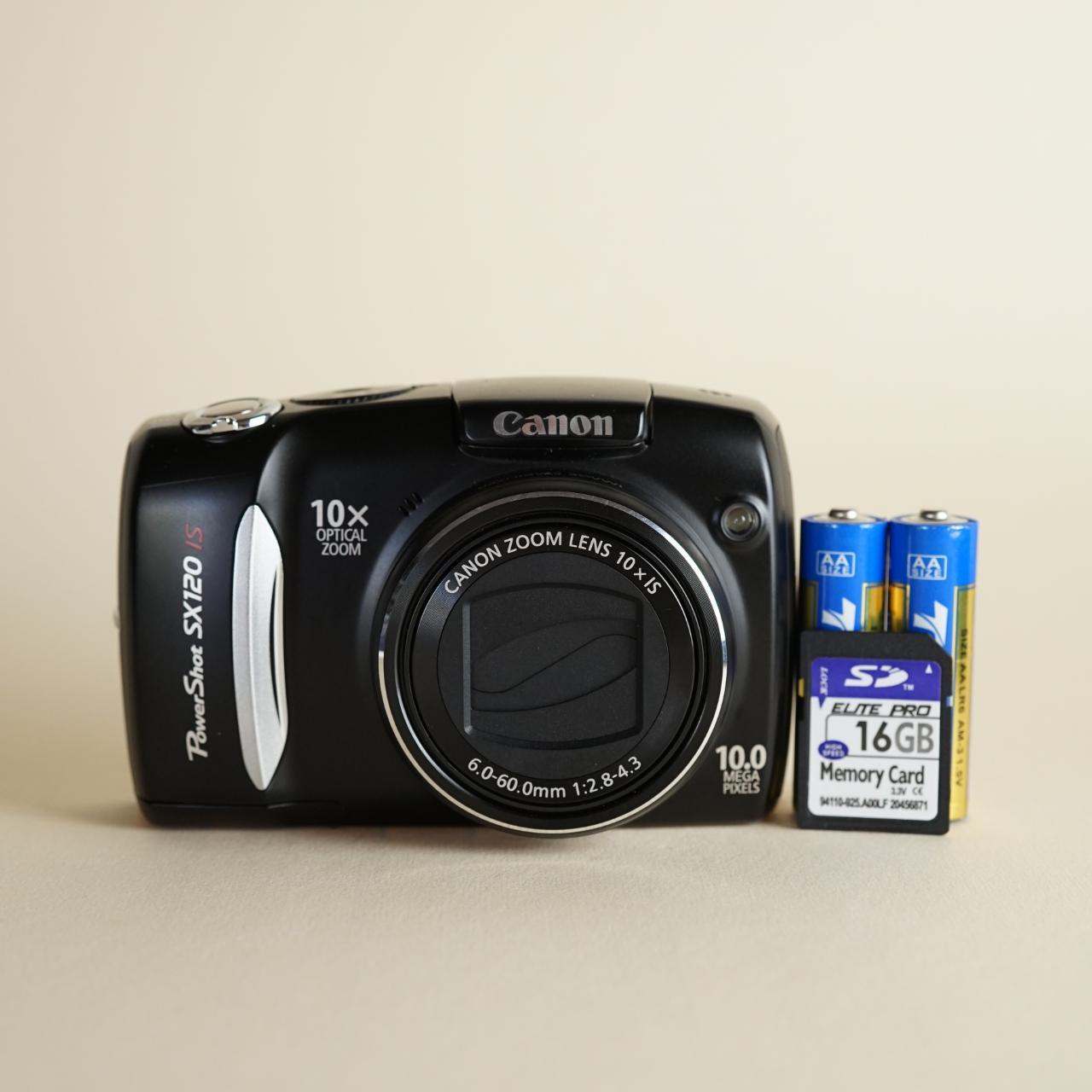 Canon PowerShot SX120 IS | 10MP Digital Camera | Tested & Working | Black