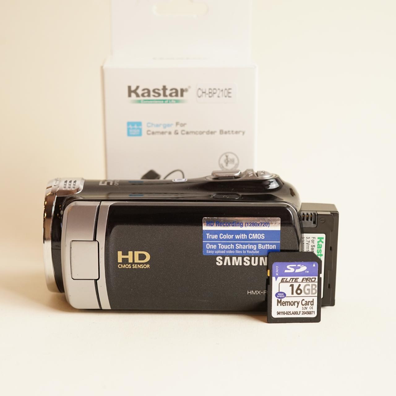 Samsung HMX-F90 Camcorder | 52x Optical Zoom | Tested & Working | Black