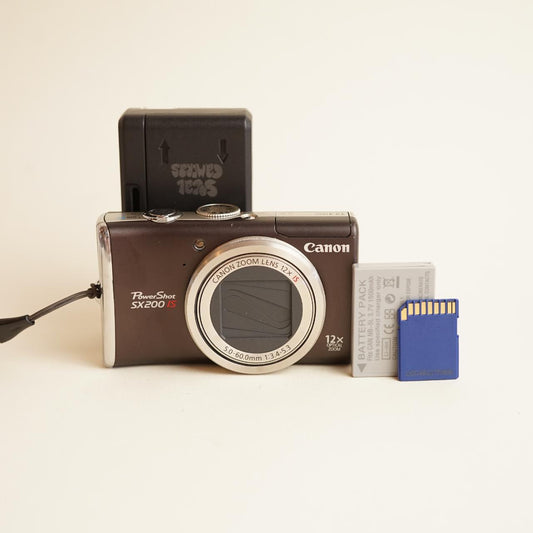 Canon PowerShot SX200 IS | 12.1MP | Tested & Working | Brown